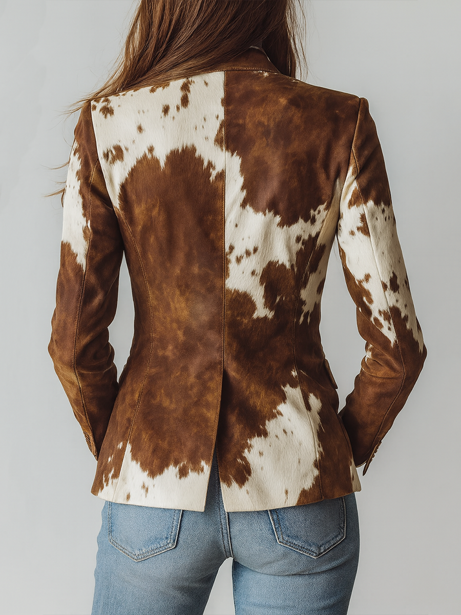 Manuela - Blazer avec Imprimé Animal Vintage