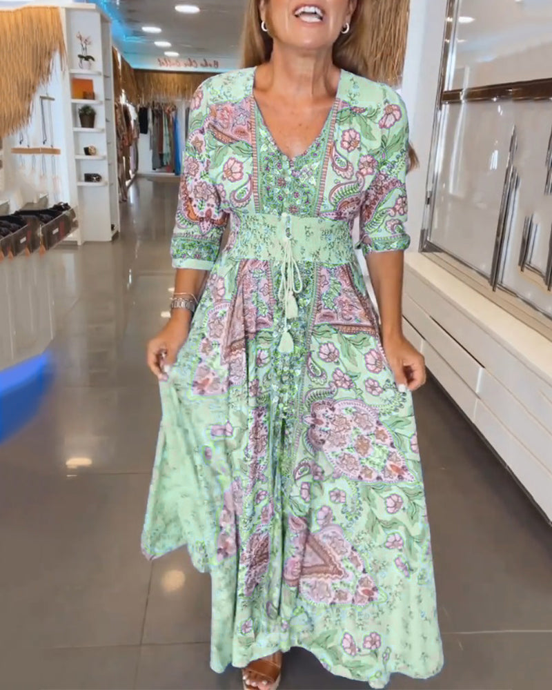 Louna™ | Robe avec Décolleté en V