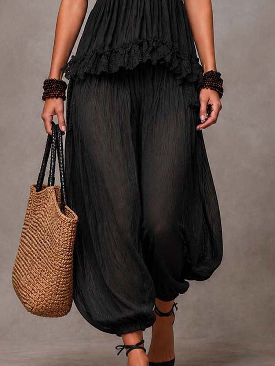 Ensemble V-cou bohème noir