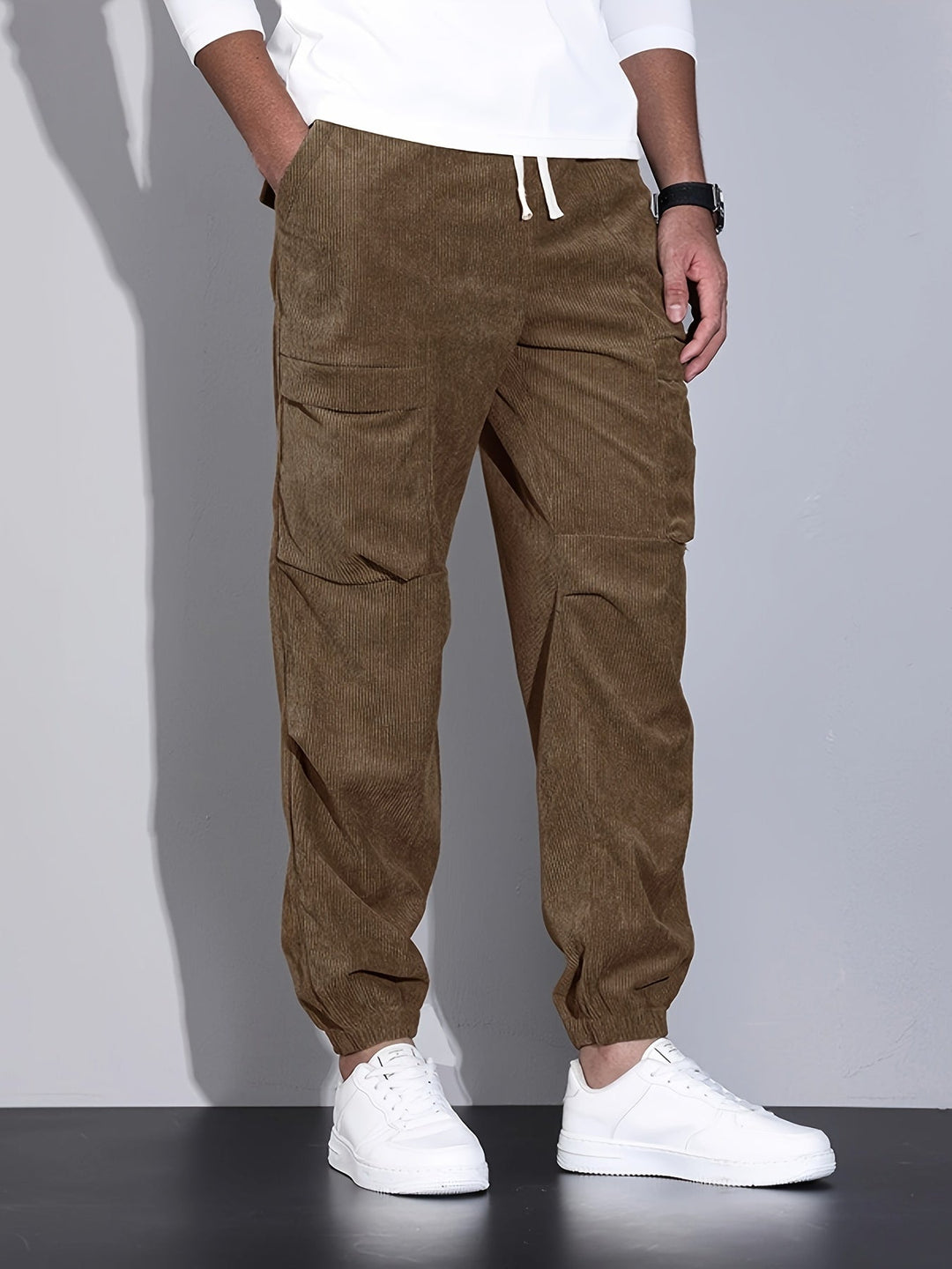 Rossi Roma | PANTALON CARGO EN CORDUROY