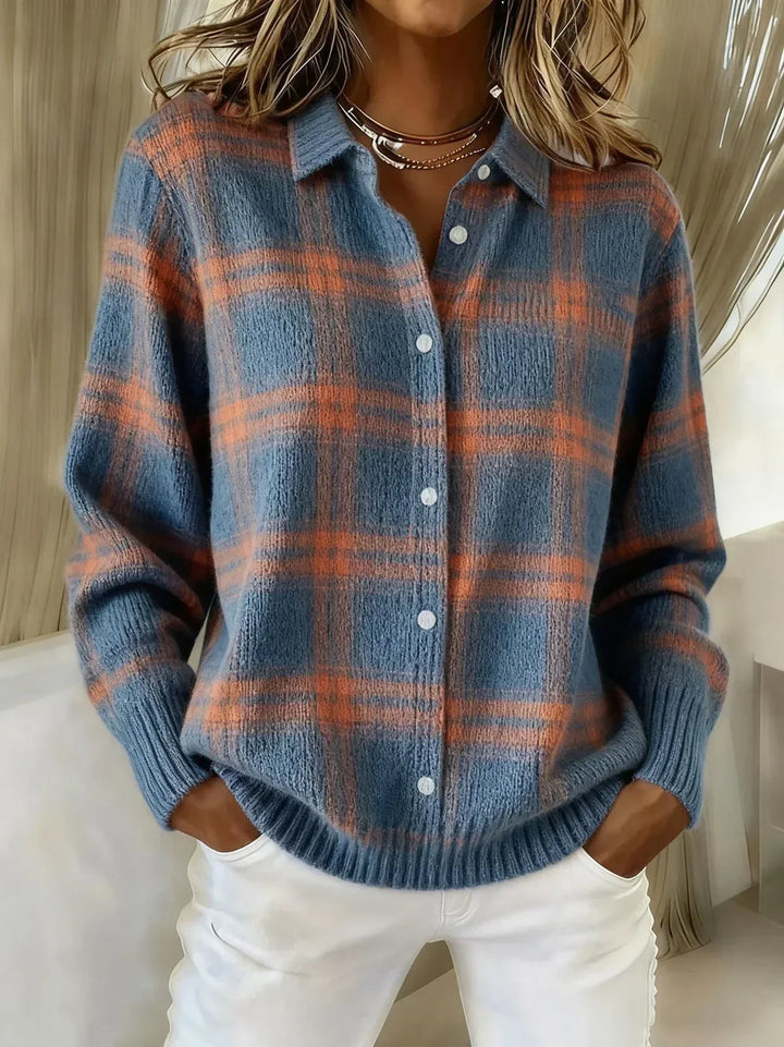 Fiammetta | Cardigan en Maille à Carreaux