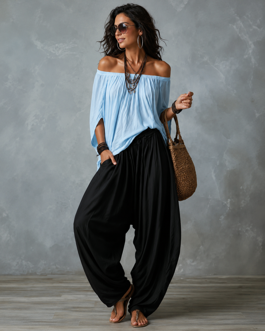 Ingrid™ | Ensemble décontracté 2 pièces avec jambes larges