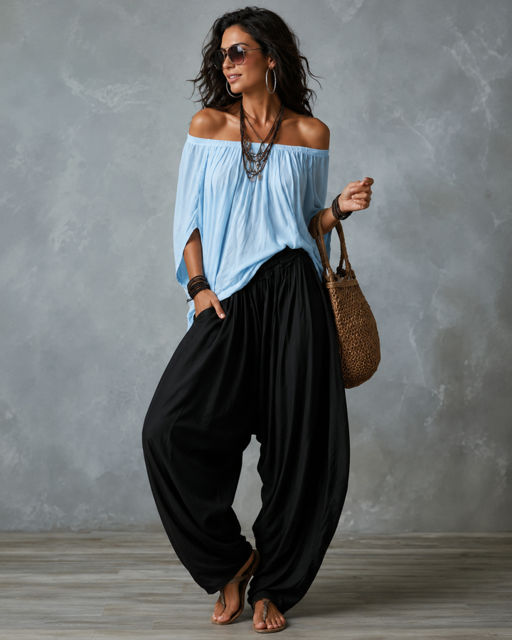 Ingrid™ | Ensemble décontracté 2 pièces avec jambes larges
