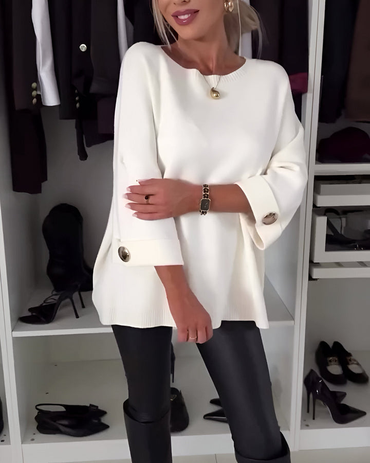 Lucie™ | Pull Doux avec Boutons