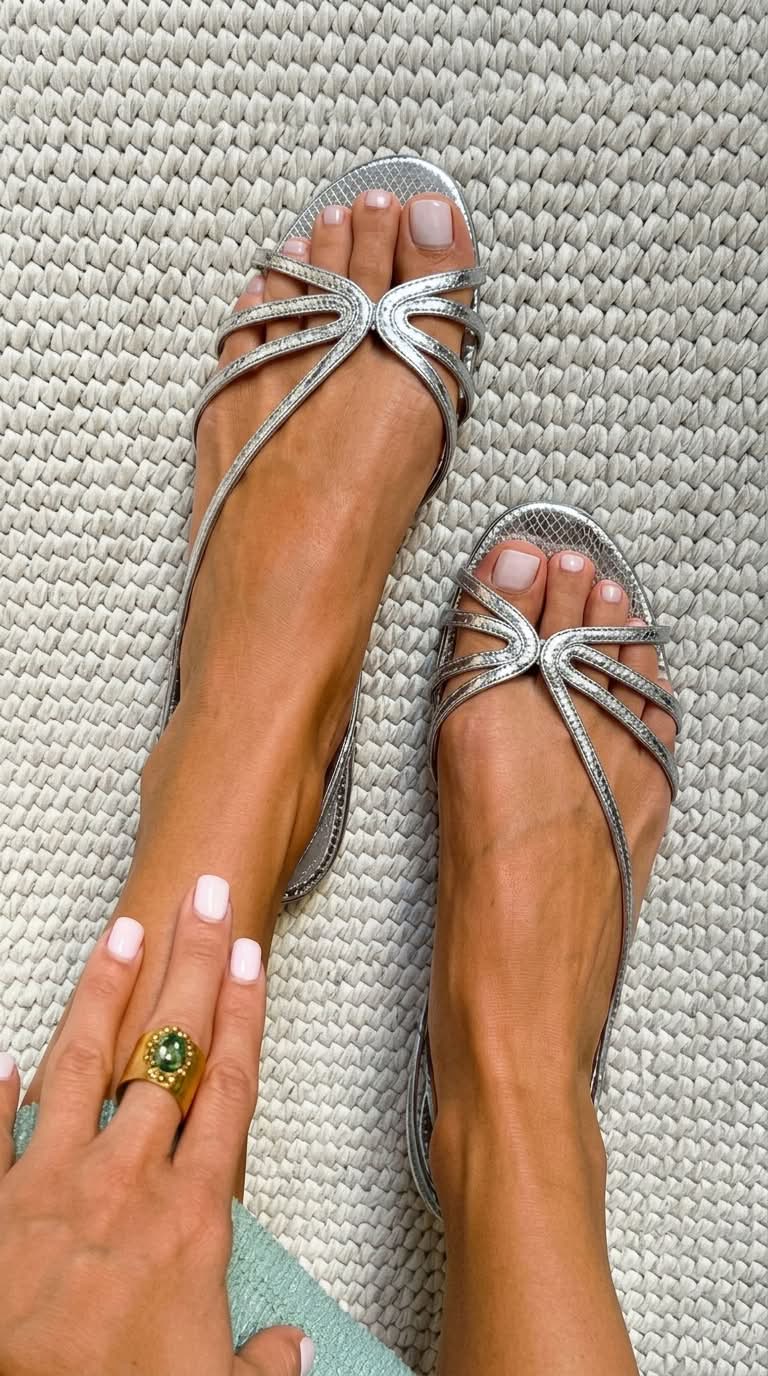 Sandales dorées Camille