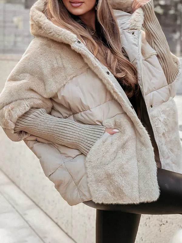 Veste bomber à capuche pour femmes