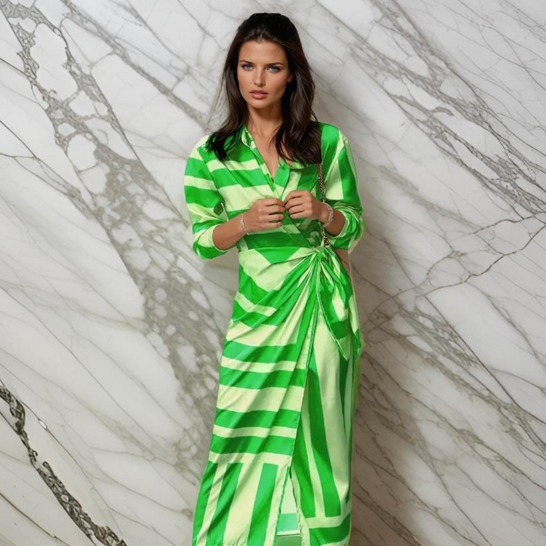 Laurine™ | Printed Wrap Dress