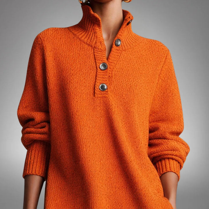 Marion™ | Robe en tricot douce avec boutons