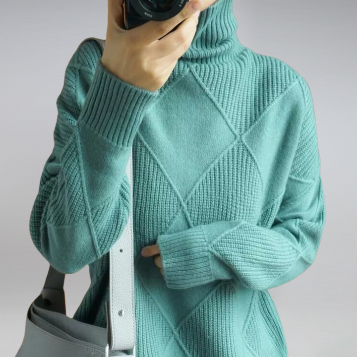 Ilse™ - Pull col roulé en cachemire