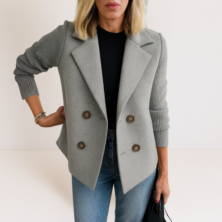 Martine™ | Veste élégante avec manches en tricot