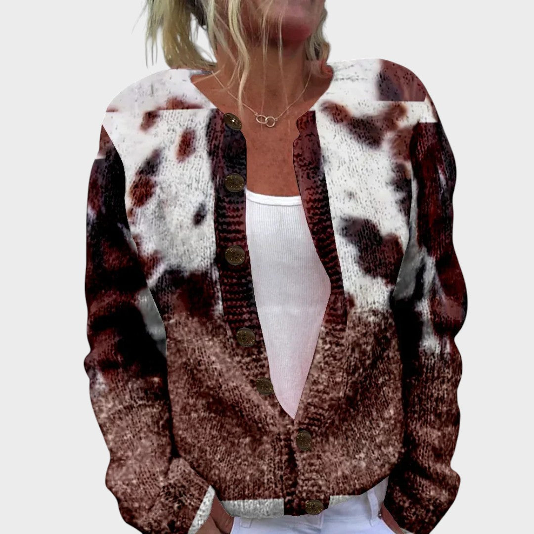 Sara – Cardigan fleuri pour l'automne