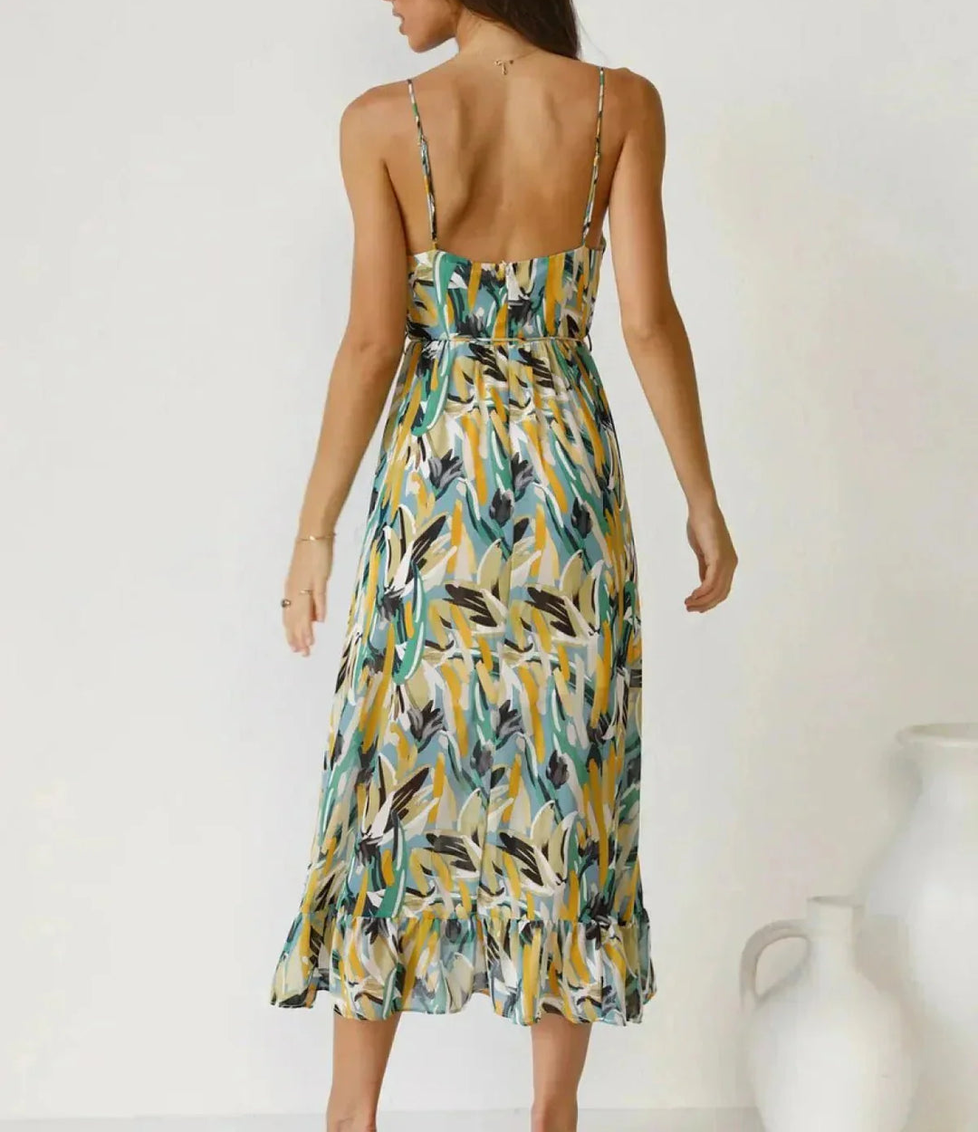 La Scintilla | Robe Midi Couleur Éclatante