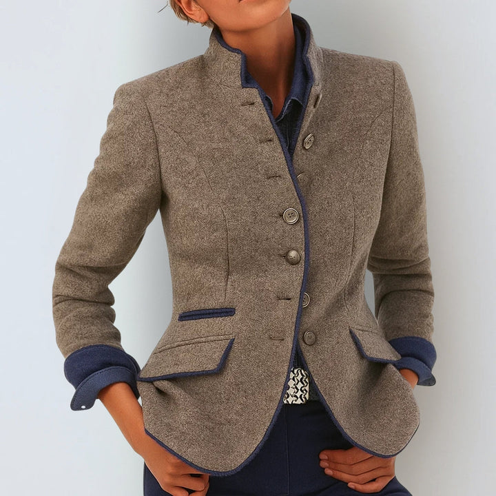 Anja™ | Élégant cardigan à col montant