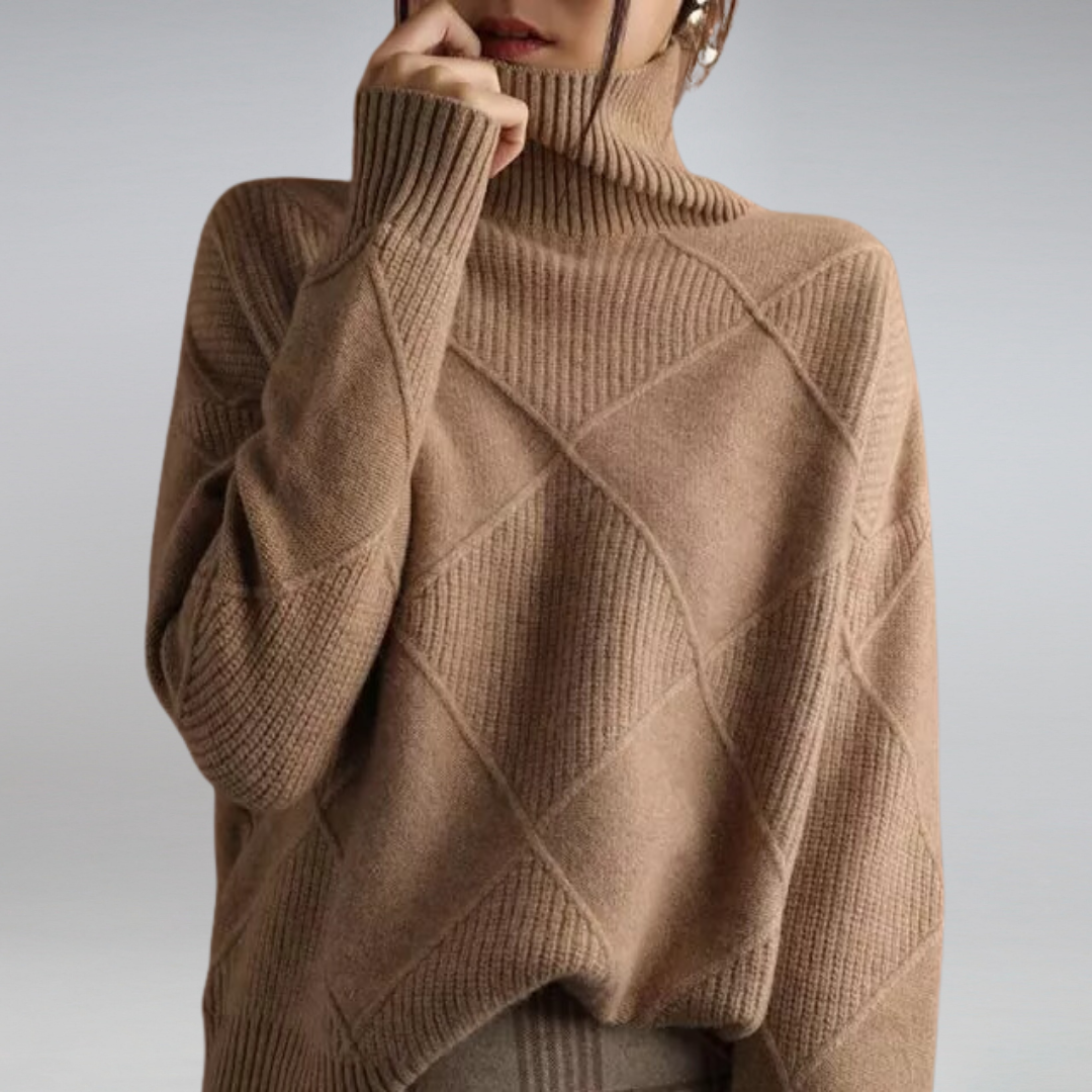 Ilse™ - Pull col roulé en cachemire