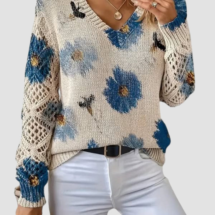 Martina™ | Pull élégant avec motif floral