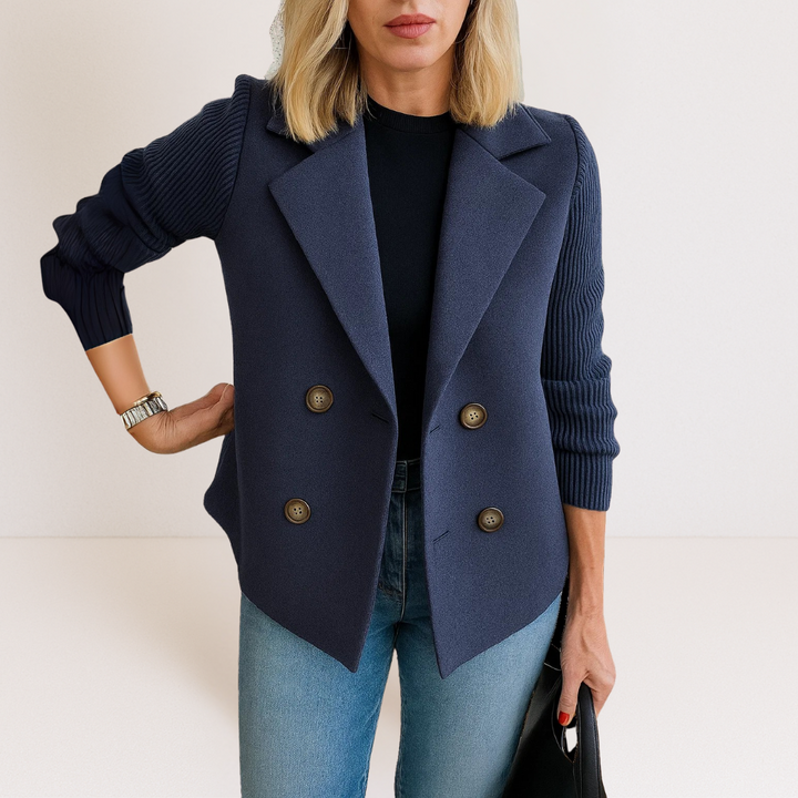 Martine™ | Veste élégante avec manches en tricot