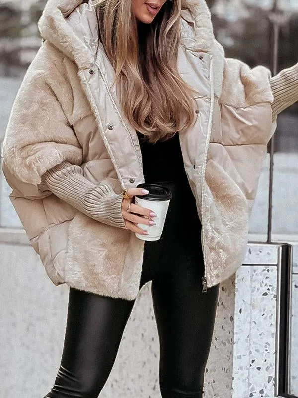 Veste bomber à capuche pour femmes