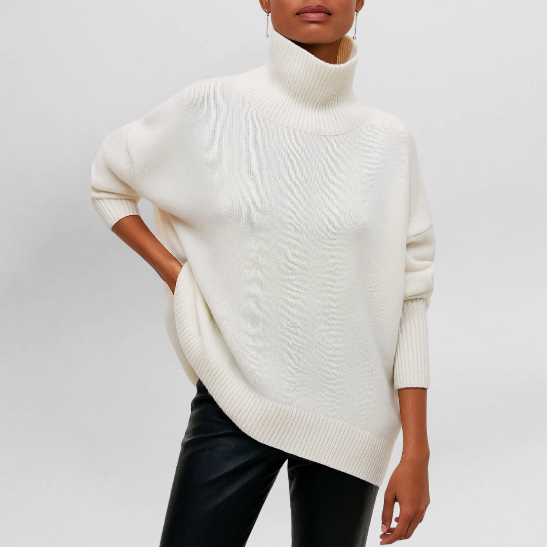 Stefanie™ | Pull en tricot avec col roulé