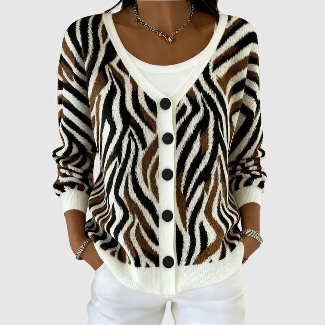Cardigan en Tricot au Style Confortable