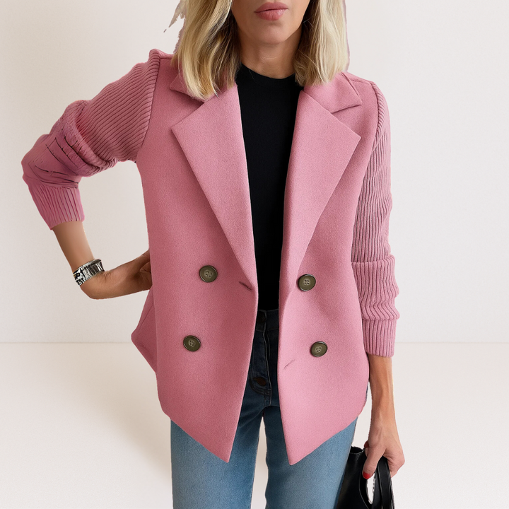 Martine™ | Veste élégante avec manches en tricot