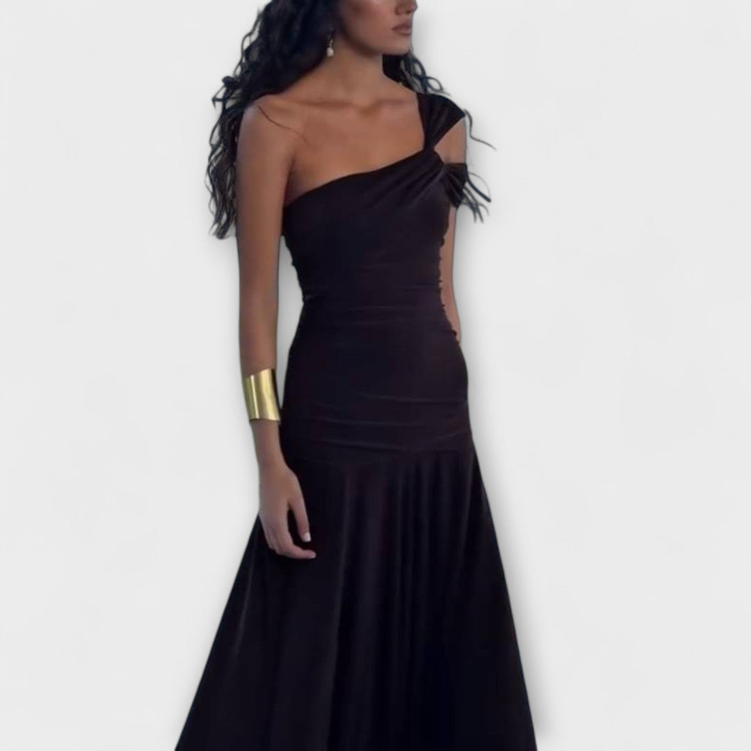 Margot - Robe maxi à épaules dénudées