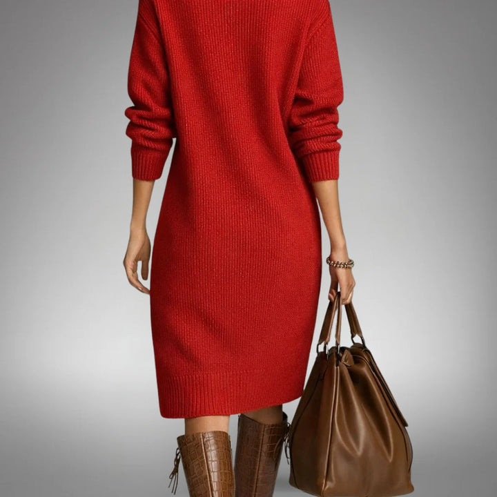 Marion™ | Robe en tricot douce avec boutons