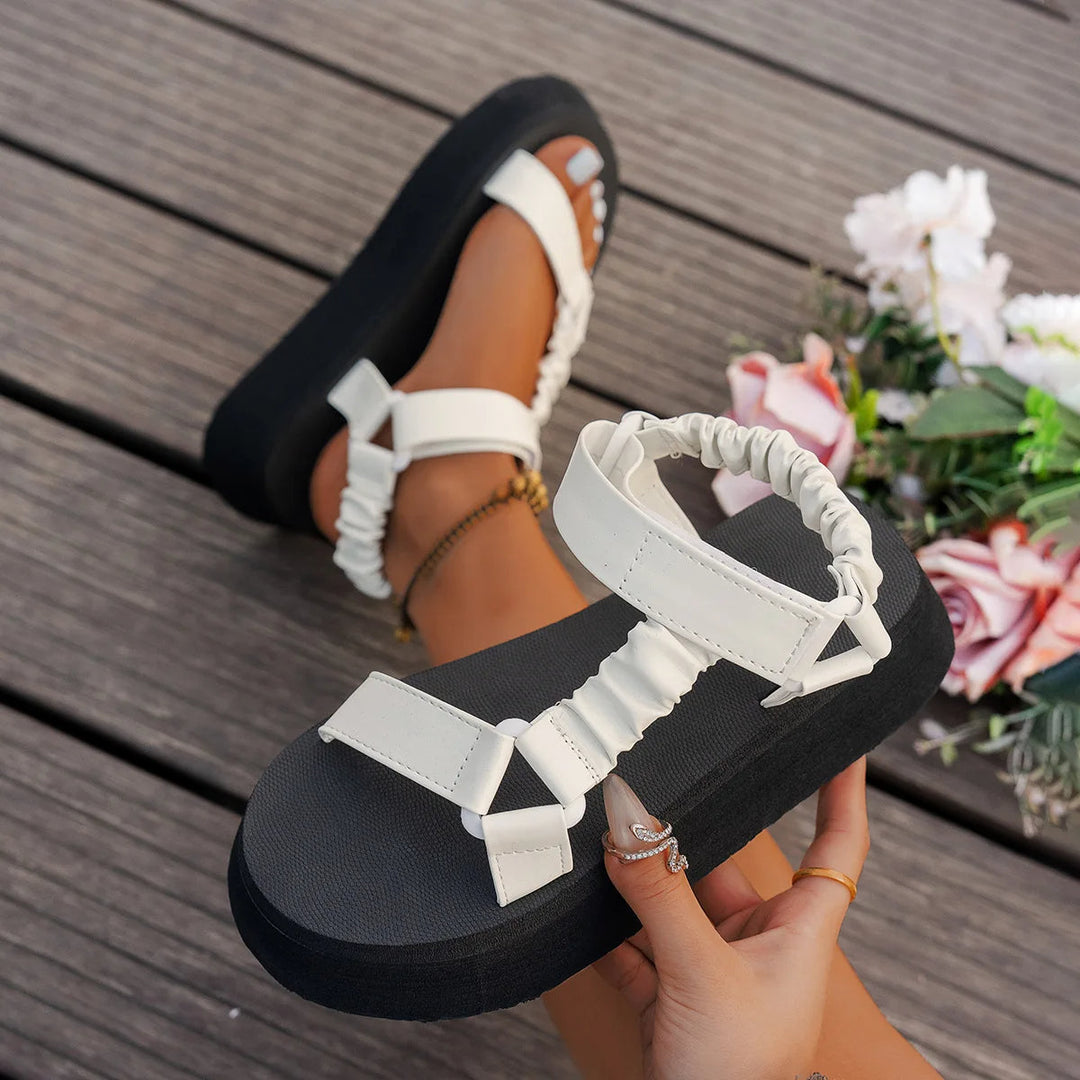 Iridescent Platform Reyna Sandals