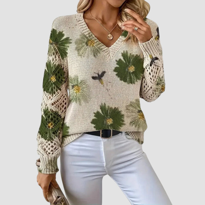 Martina™ | Pull élégant avec motif floral