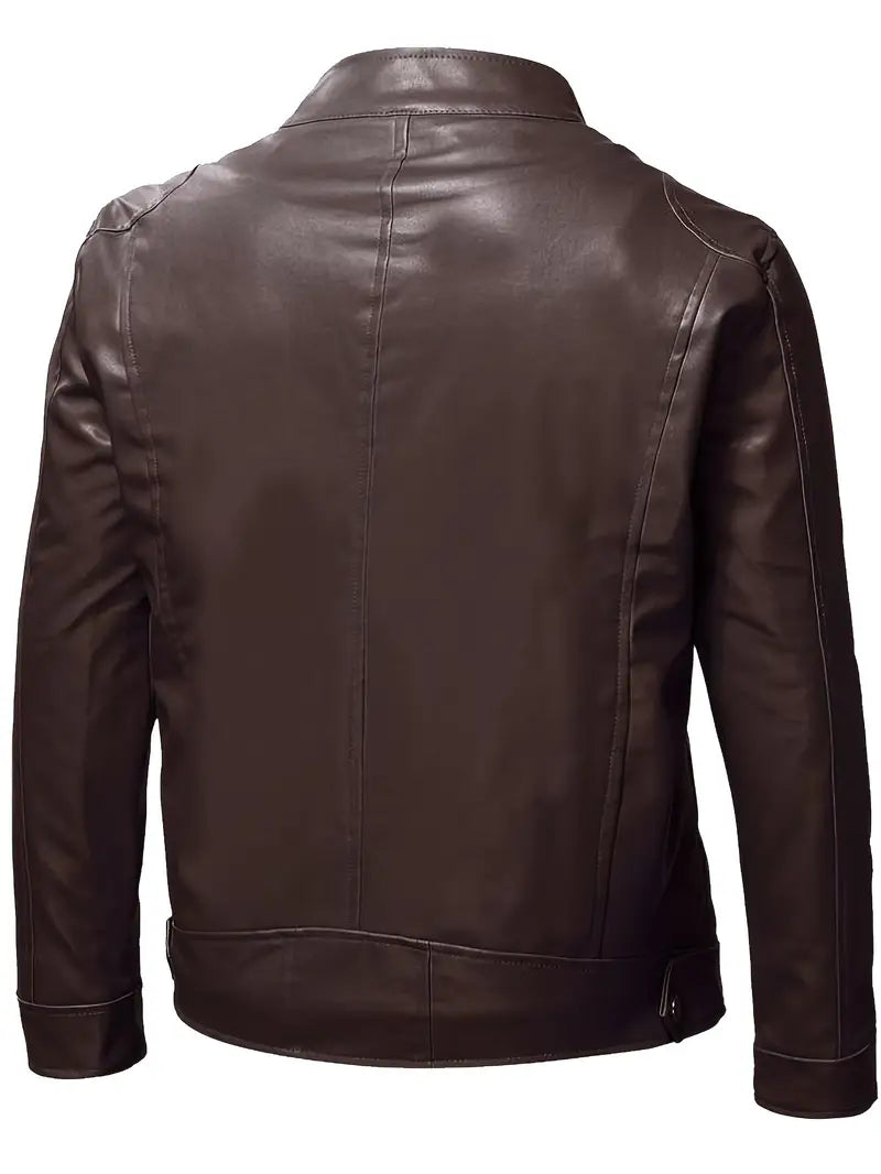 Piers – Veste de Moto en Cuir Synthétique
