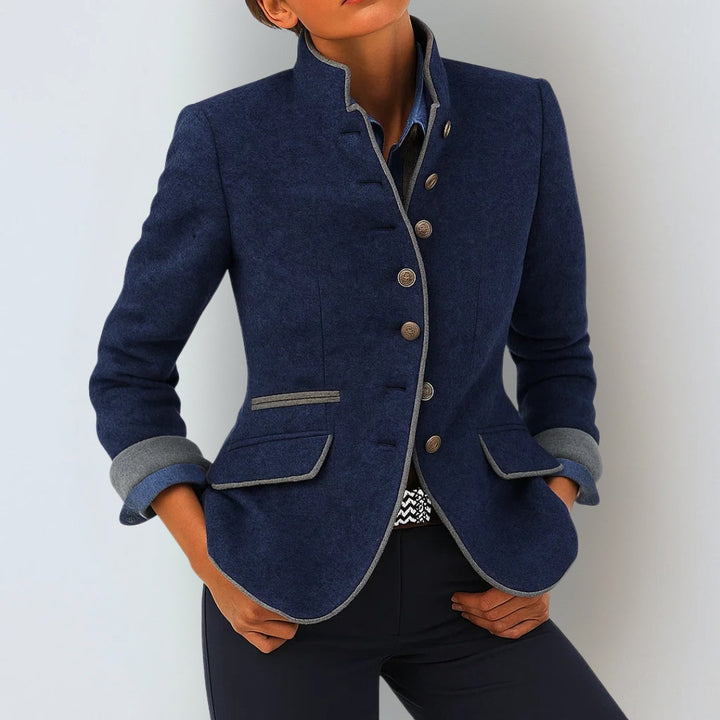 Anja™ | Élégant cardigan à col montant