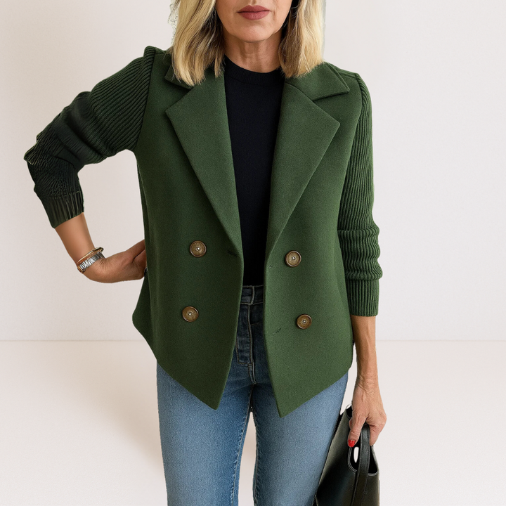 Martine™ | Veste élégante avec manches en tricot