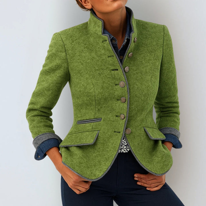 Anja™ | Élégant cardigan à col montant