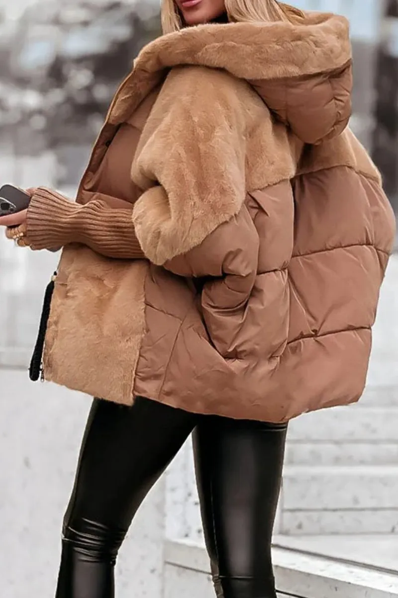 Veste bomber à capuche pour femmes