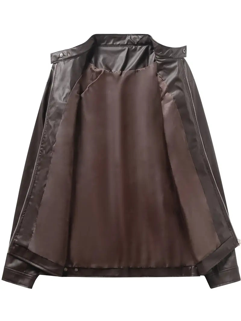 Piers – Veste de Moto en Cuir Synthétique