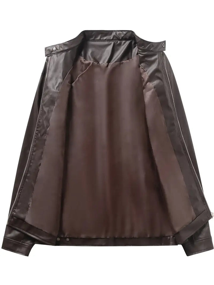 Piers – Veste de Moto en Cuir Synthétique