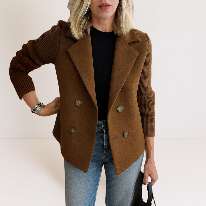 Martine™ | Veste élégante avec manches en tricot