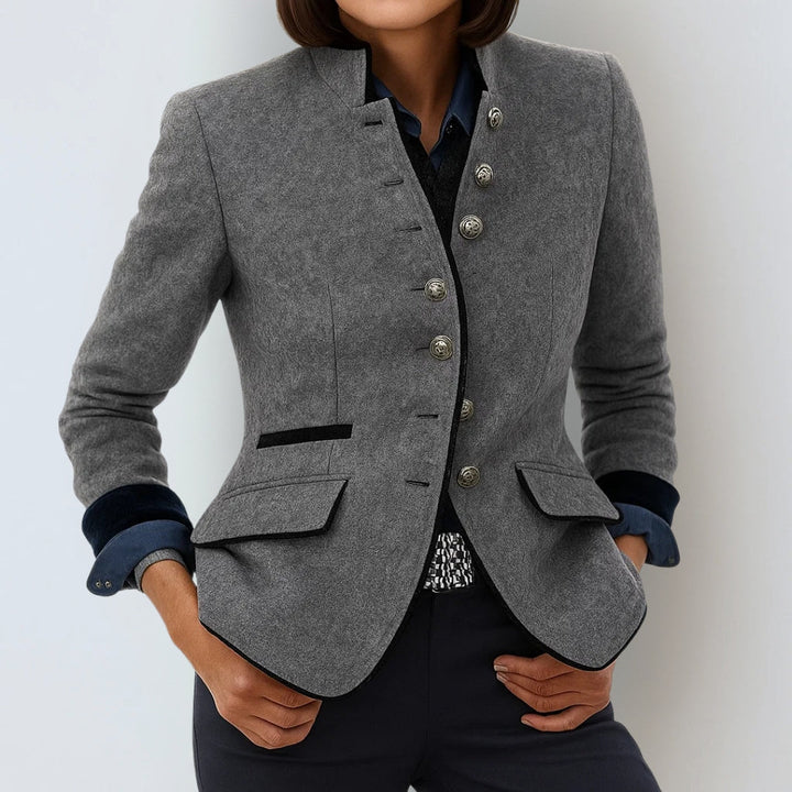 Anja™ | Élégant cardigan à col montant