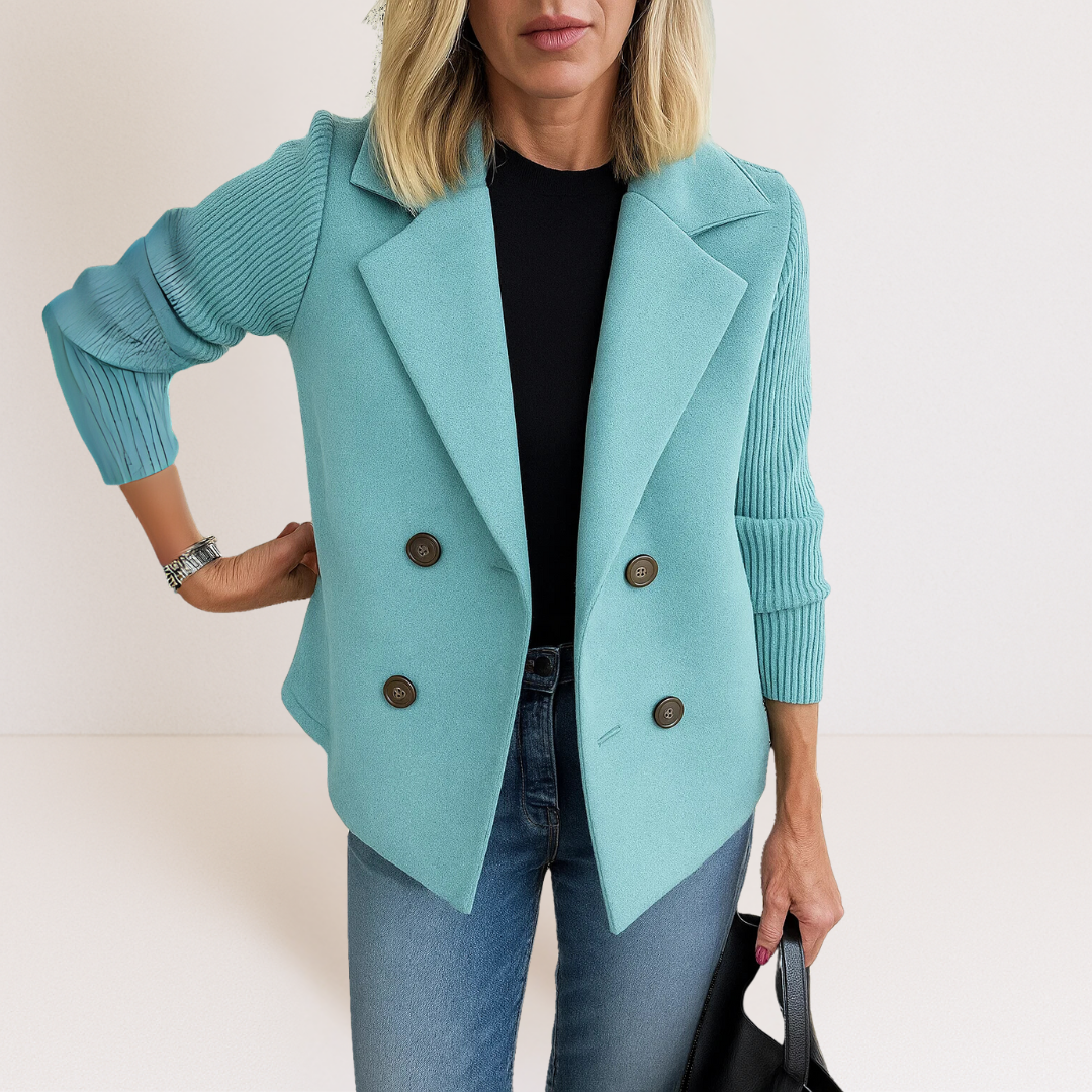 Martine™ | Veste élégante avec manches en tricot