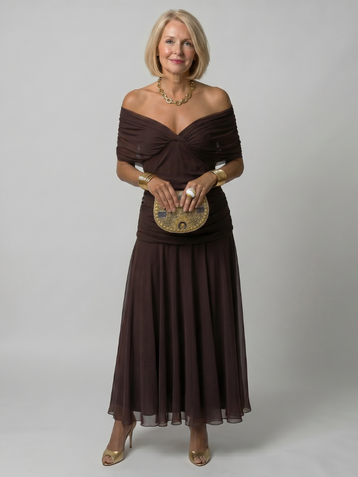 Calen | Robe Midi Off Shoulder
