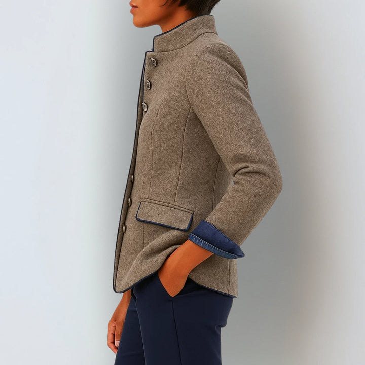 Anja™ | Élégant cardigan à col montant
