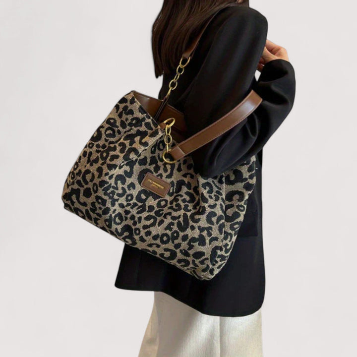 Lévrier – Sac de courses en toile léopard