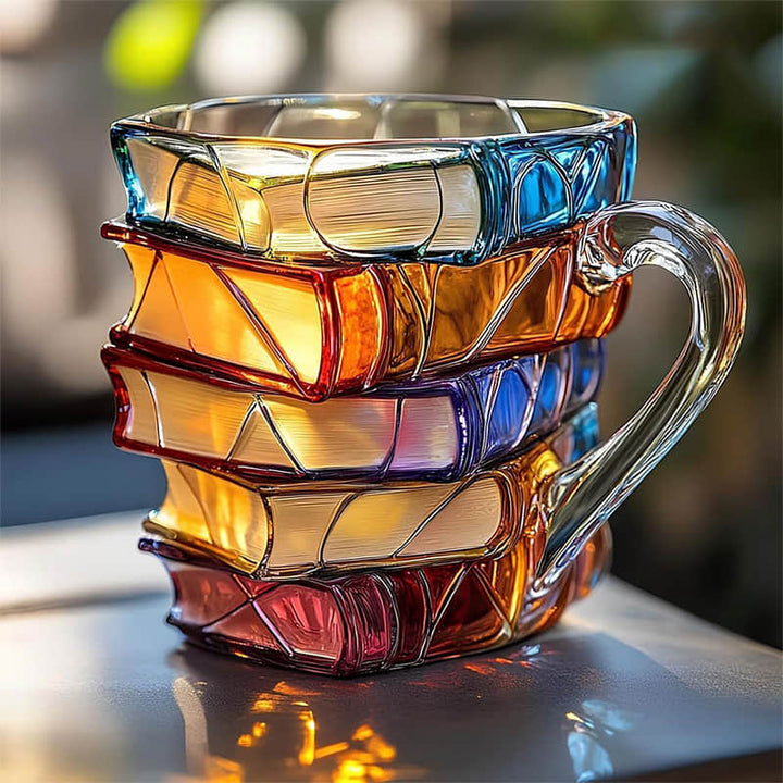 Mug 3D fait main "Le bonheur de lire" – original