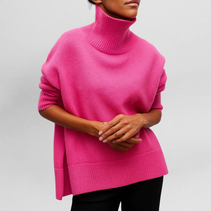 Stefanie™ | Pull en tricot avec col roulé