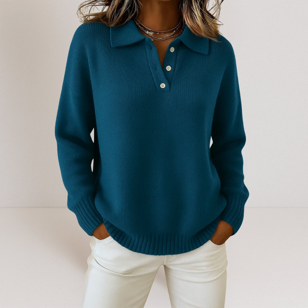 Olivia™ | Pull en tricot doux avec col