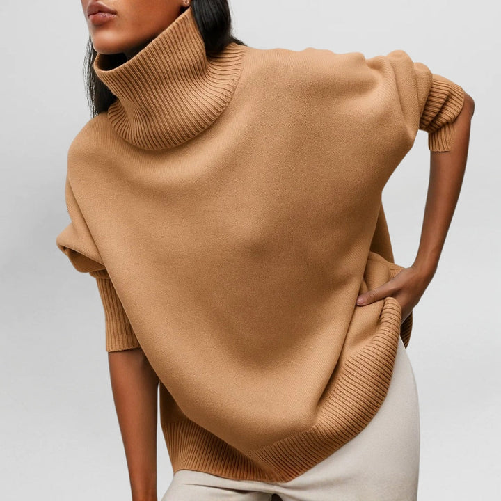 Stefanie™ | Pull en tricot avec col roulé