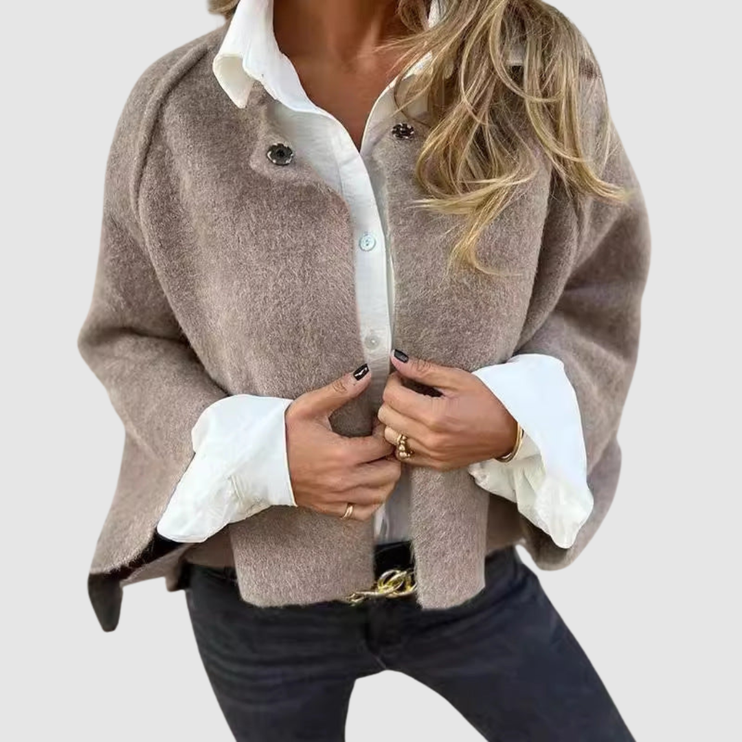 Jasmína - Manteau à décolleté décontracté