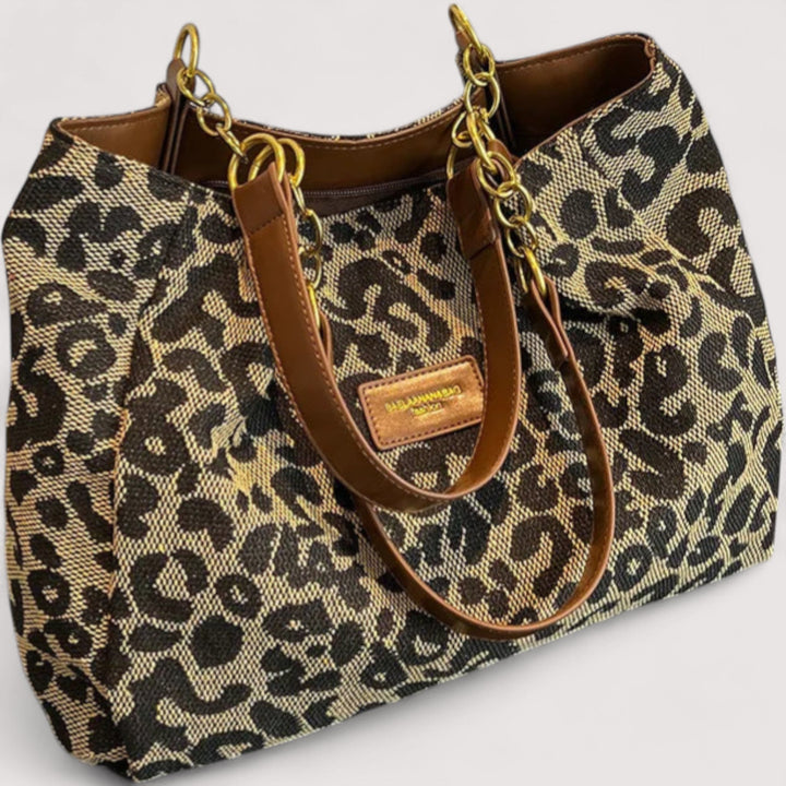 Lévrier – Sac de courses en toile léopard