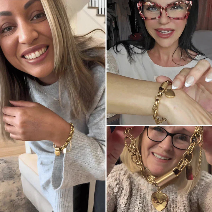 Bracelet Charme Cœur Doré