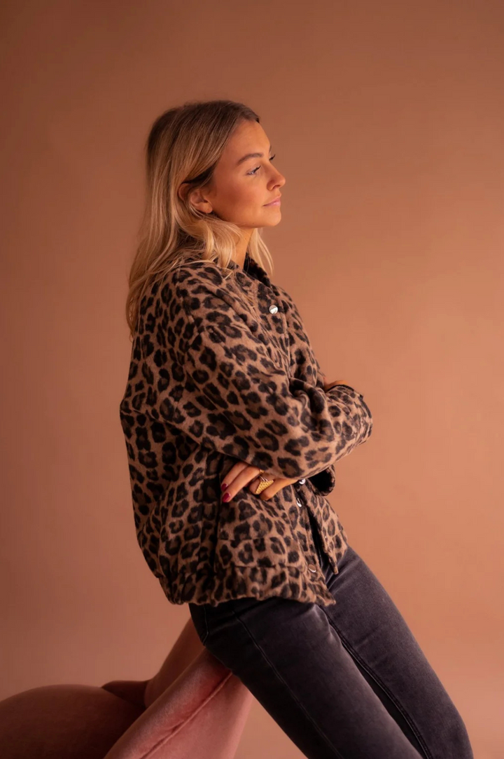 Susanne™ | Veste tendance avec motif léopard