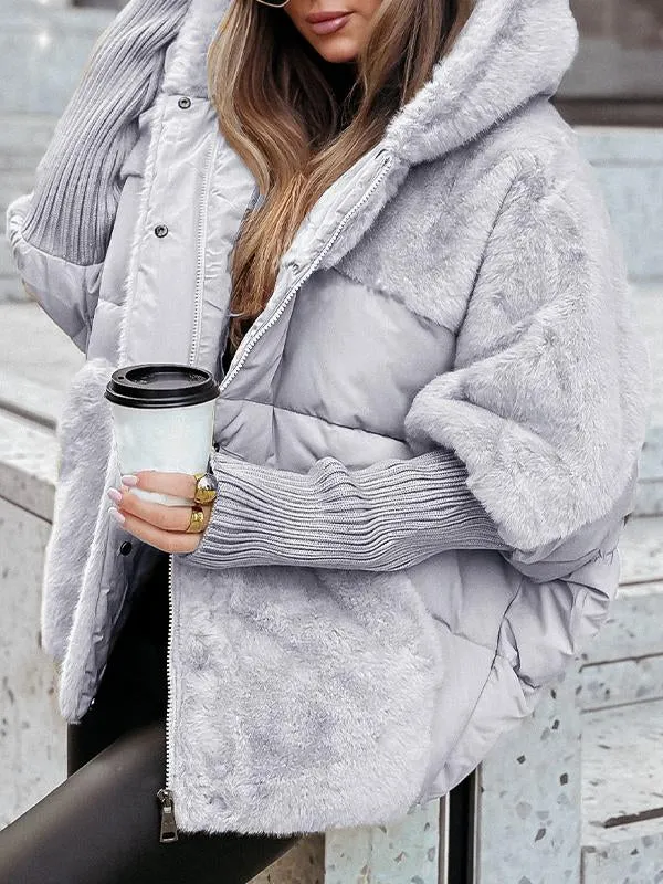 Veste bomber à capuche pour femmes